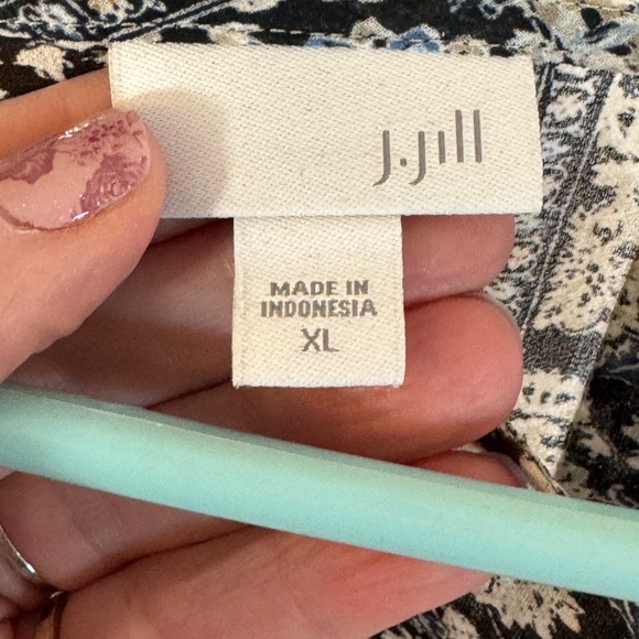 J Jill Short Sleeved Blouse-XL - Picture 4 of 4